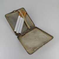 Elegantes Art Deco Zigaretten Etui in Silber