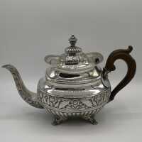 Antiker Teekern in Silber - Annodazumal Antikschmuck: 3- teiliger antiker Teekern in Silber kaufen