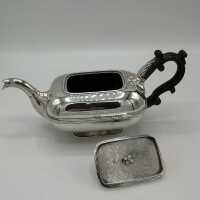 4-piece tea set in solid silver from the Biedermeier period 1839