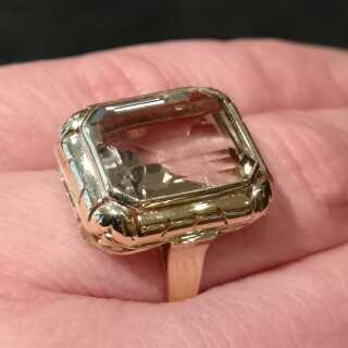 Ring in Gold mit Topas - Annodazumal Antikschmuck: Art Deco Schmuck in Gold kaufen