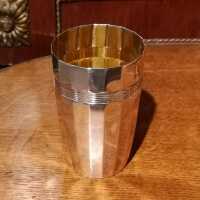 Segmented Drinking Cup in Silver from Art Deco around 1925