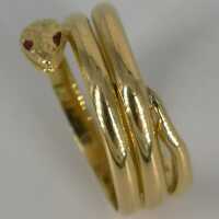 Vintage Goldschmuck für Damen - Annodazumal Antikschmuck: Vintage Schlangenring online kaufen 