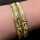 Prächtiges massives Gold Armband im Schlangenhautmuster in Handarbeit