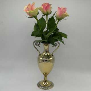 Vintage Vase in Silber - Annodazumal Antikschmuck: Vergoldete Amphoren Vase in Silber online kaufen