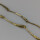Abstract elegant ladies necklace in gold plated silver with opal