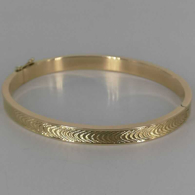 small gold bangle bracelet