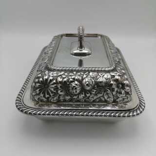 Versilbertes Tafelsilber - Annodazumal Antikschmuck: Antike Entree-Schale in Silber online kaufen