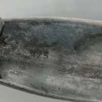 Antike Niello Brosche in Silber mit Zirkon und Markasiten