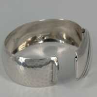 Vintage Silver Bangle with Hook Closure