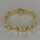 Prächtiges Gliederarmband für Damen in Gold aus den 1960er Jahren