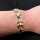 Magnificent link bracelet for ladies in gold from the 1960s