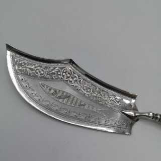 Antique Fish Lifter in Silver from Paris around 1820