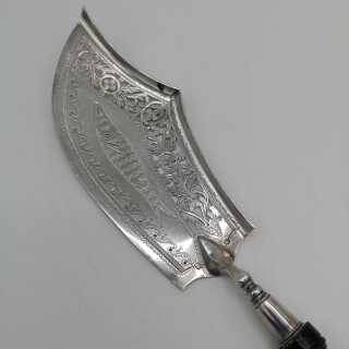 Antique Fish Lifter in Silver from Paris around 1820