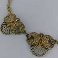 Rare necklace in gilded silver from the house of Theodor Fahrner