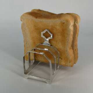 Antikes Tafelsilber - Annodazumal Antikschmuck: Art Deco Toasthalter in Silber online kaufen