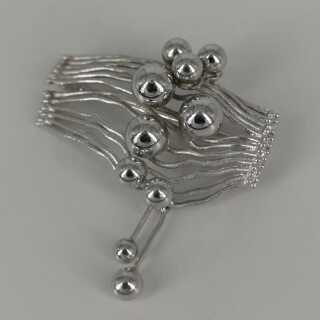 Vintage Unidor Brooch in Silver from the 1950/60s