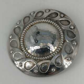 Antique Art Nouveau Brooch in Silver from Scandinavia