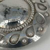Antike Jugendstil Brosche in Silber aus Skandinavien